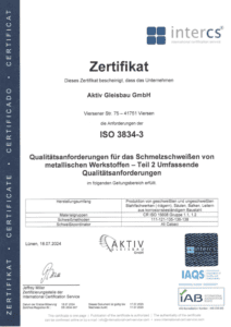 ISO-3834-3-Aktiv-Gleisbau-GmbH